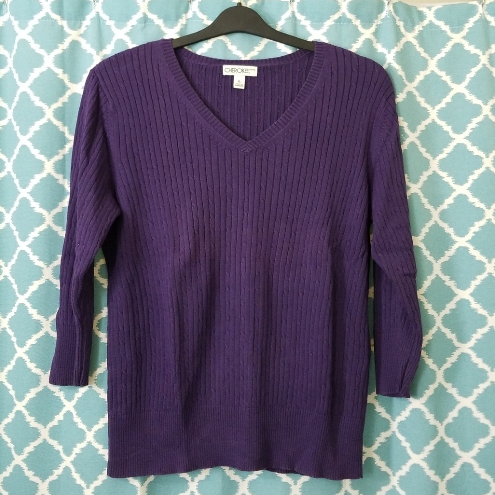 Cherokee Cable Knit Sweater Size XL
